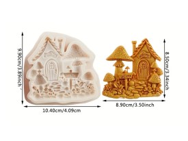 Molde silicona casi de hongos